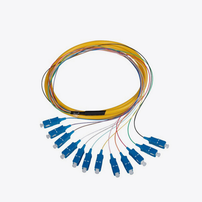 Multi-teras Fiber Optic Cable Fan-Out Pigtail SC LC ST